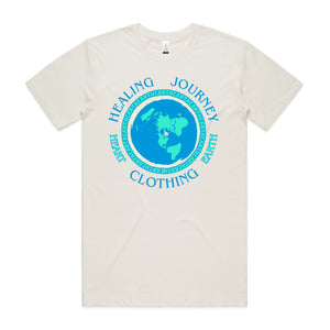 Women's "Heart Clothing Earth" 100% Organic combed cotton T-shirt (un-bleached)
