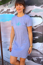 Load image into Gallery viewer, Women&#39;s &quot;Heart Music&quot; Organic cotton dress/nightie